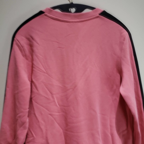 Adidas Sweatshirt Women's Medium Colorblock Linear Soft Fleece Striped Logo - Picture 8 of 11